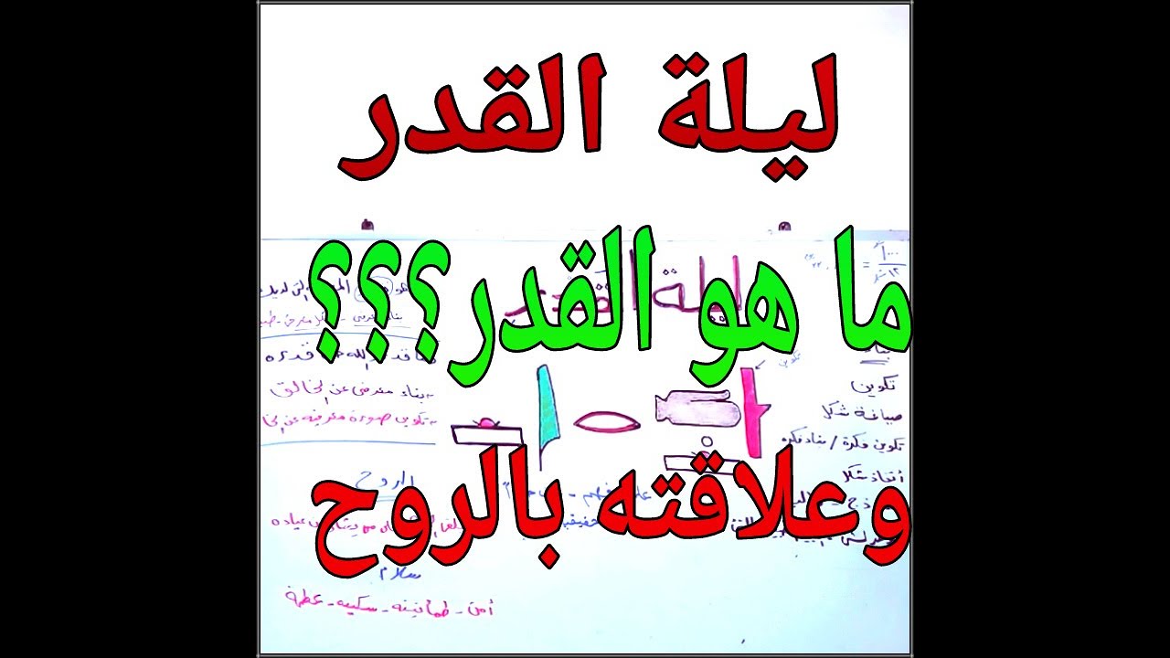 ليلة القدر/إن عرفت معنى القدر/سوف تعرف ماذا ينزل فى تلك الليلة/
