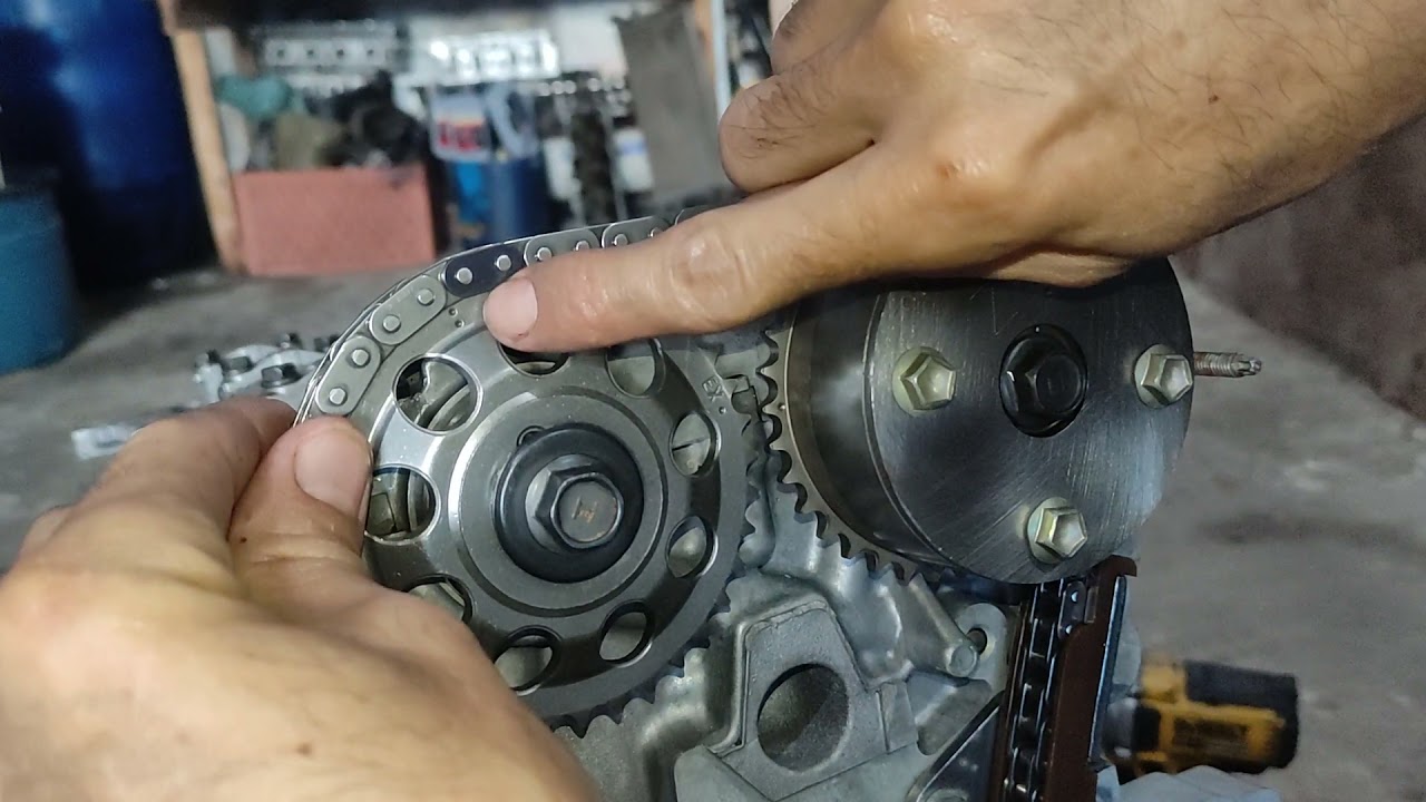 13° parte montagem do motor Toyota fielder, sincronismo da corrente , passo a passo