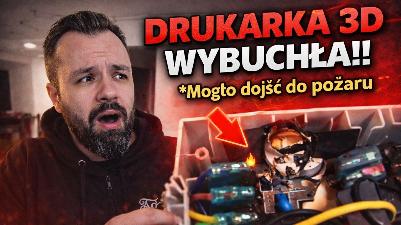 DRUKARKA 3D WYBUCHŁA U KLIENTA W DOMU!! *Mogło dojść do pożaru*