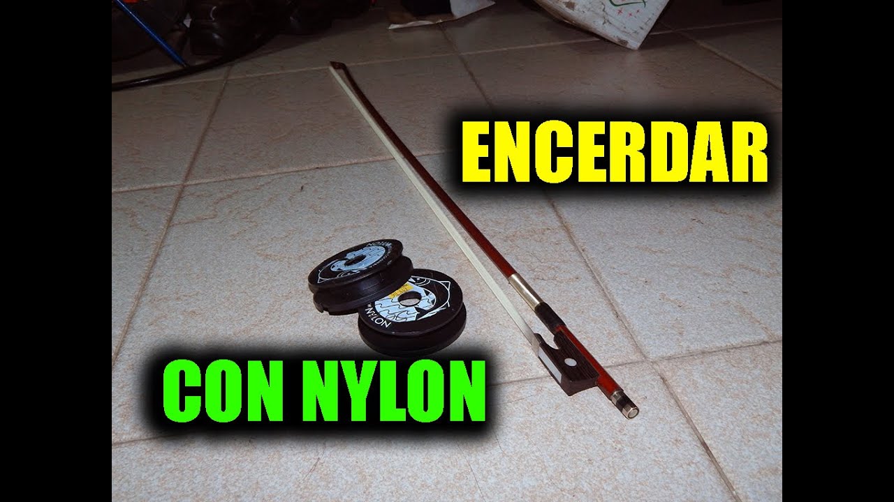 ✔ Encerdar un arco para violín con nylon (Parte 1/2)