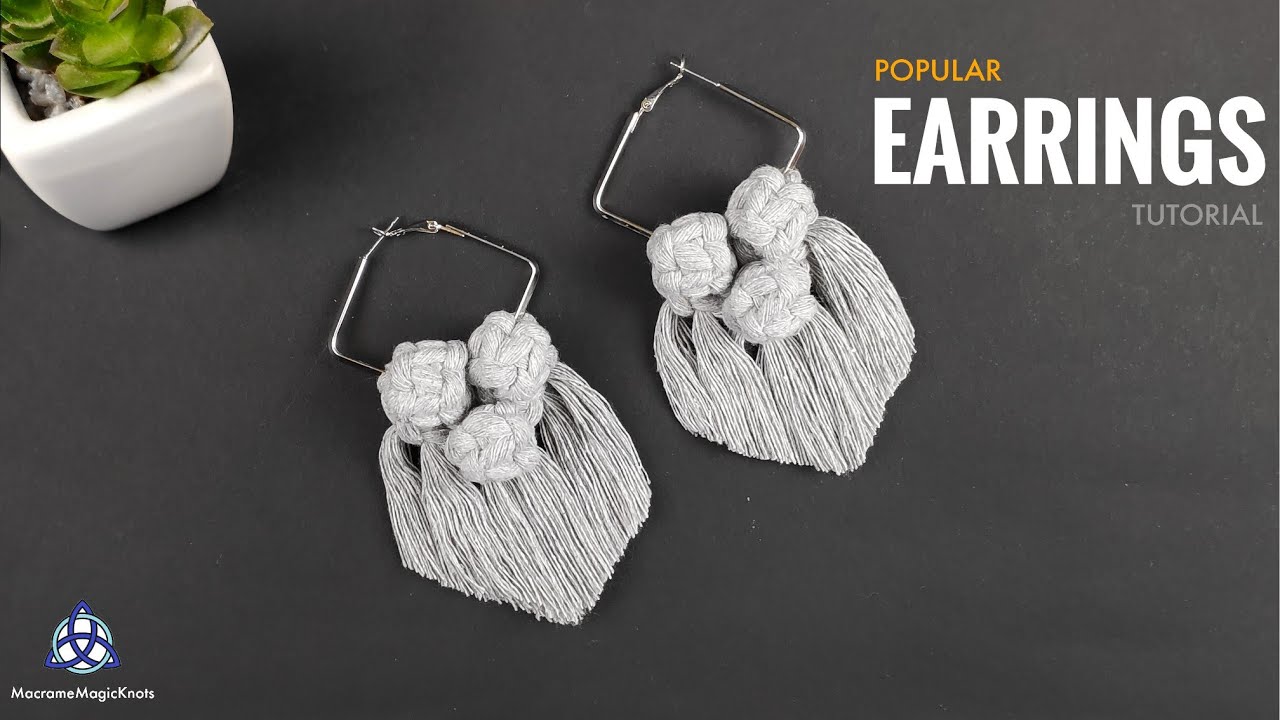 DIY | Most POPULAR Macrame Earrings on INSTAGRAM #2 | Macrame Jewelry