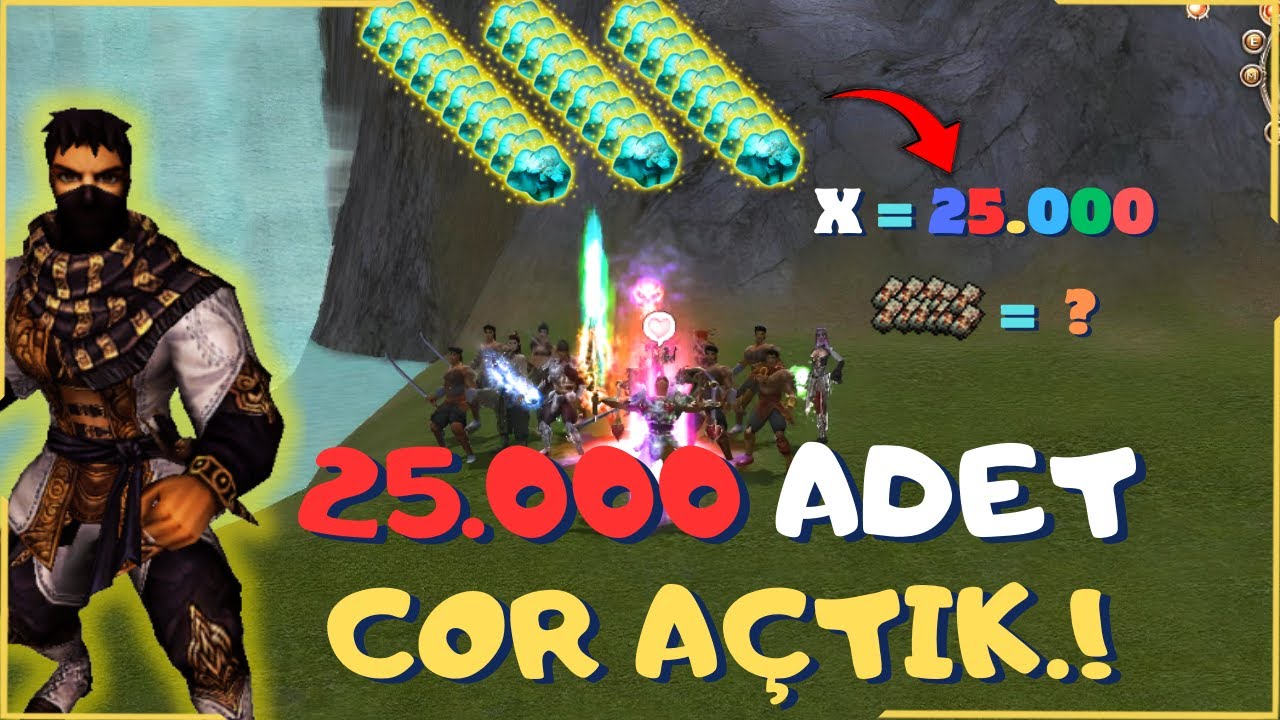 ALTI AYLIK EMEK ( 25.000 ADET COR A&Ccedil;TIK ) NE KADAR KAZANDIK ?🤑  |  Metin2 Marmara