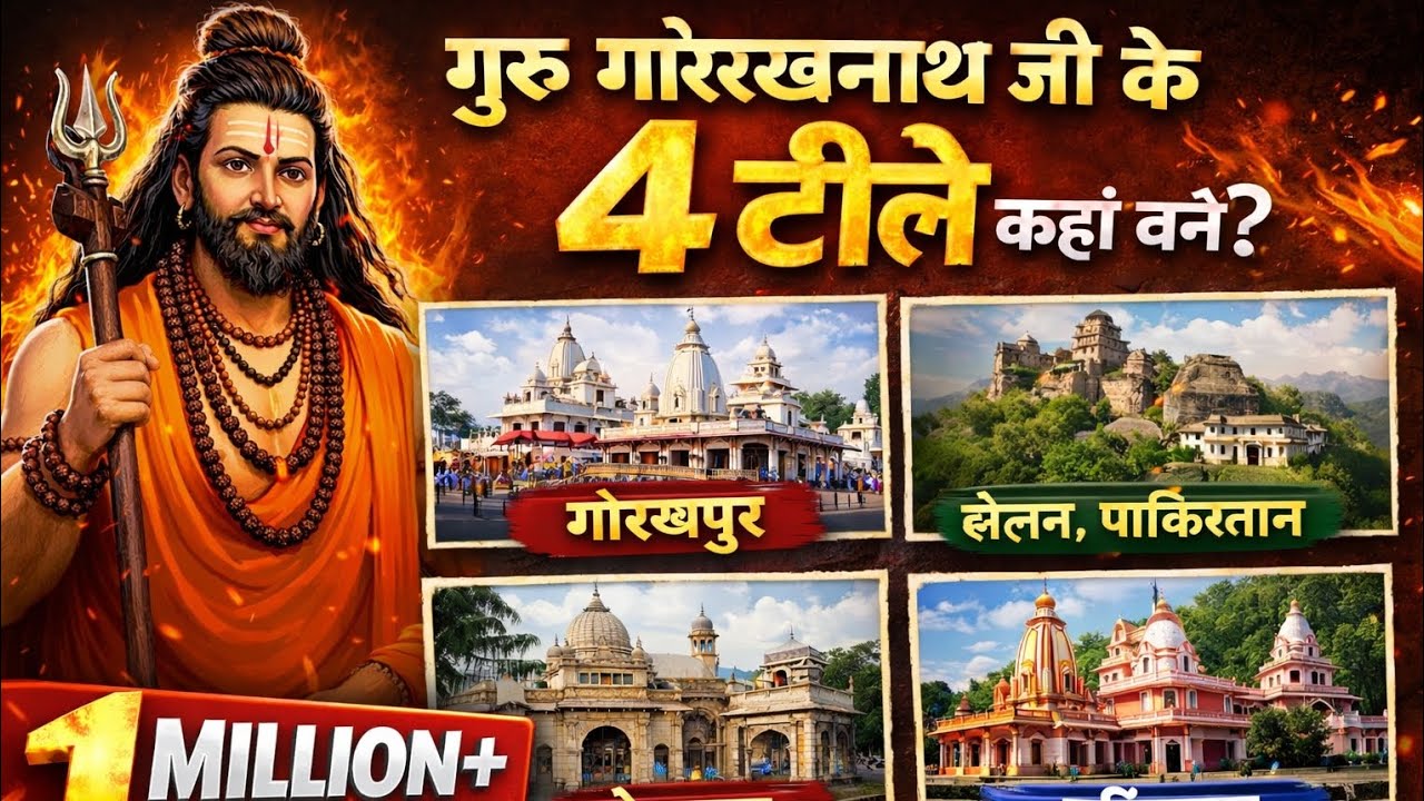 गुरु गोरख नाथ जी के 4 टीले कहा बने हैं||Gorakh nath Pedi||Aakash Nath Party 