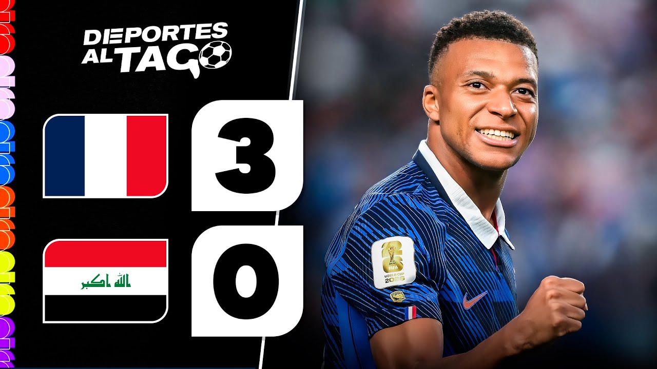 ✅ Con DOBLETE de MBAPP&Eacute;, FRANCIA gole&oacute; 3-0 a IRAK y logr&oacute; la CLASIFICACI&Oacute;N a los 16AVOS