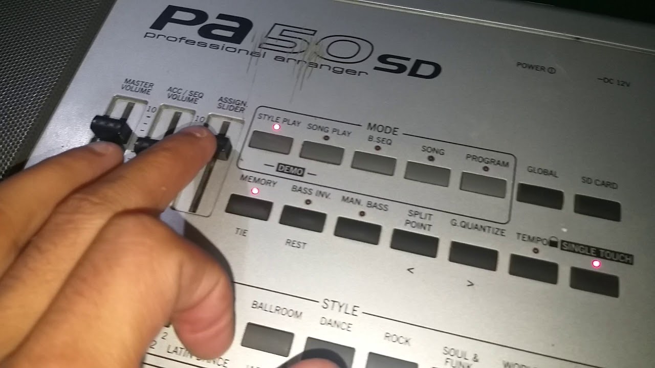 Volume da mão direito korg Pa50 sd nao fonciona RESOUVIDO