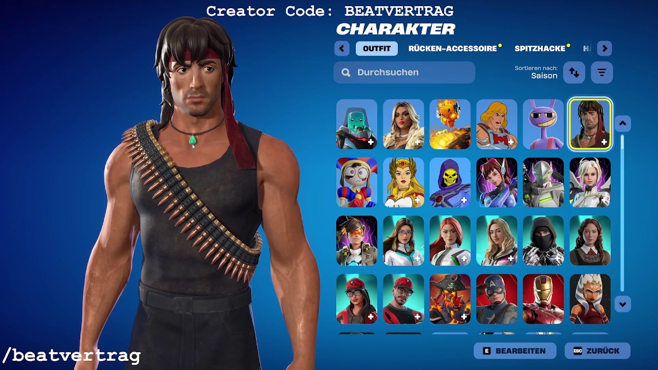RAMBO Skin in Fortnite 😍