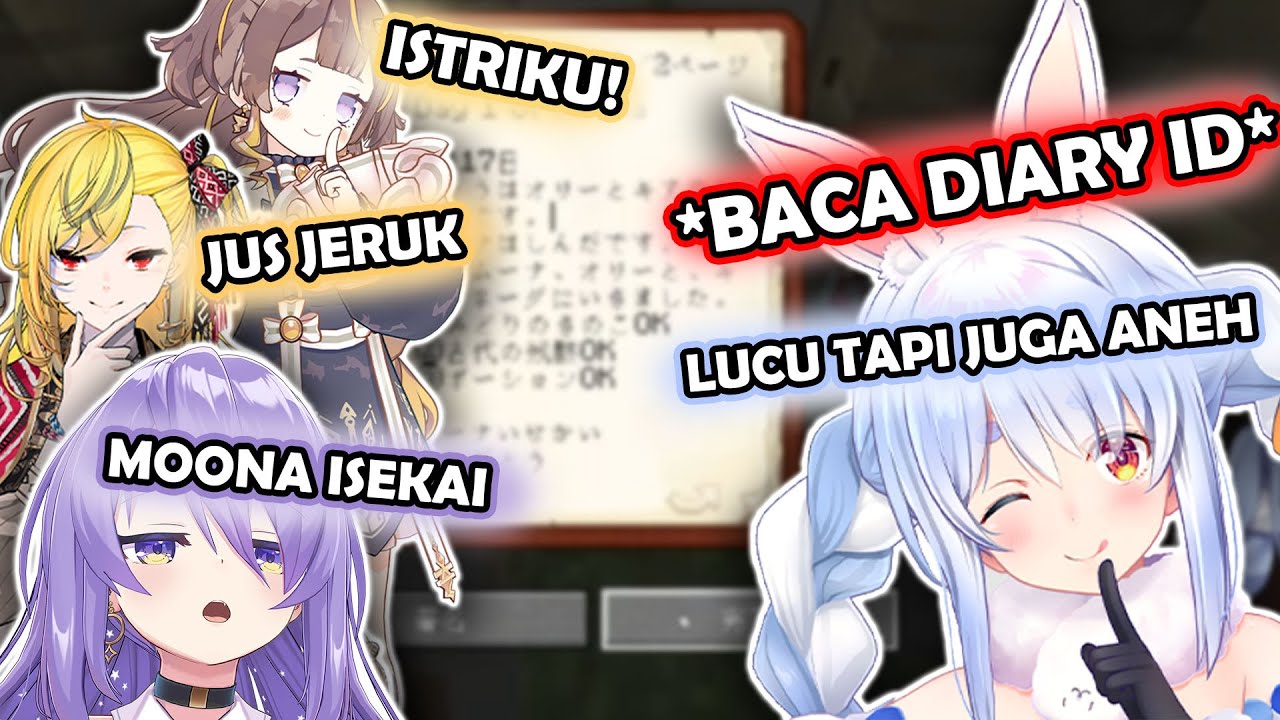 Reaksi Pekora Baca Diary Punya Member HoloID | Hololive Clip