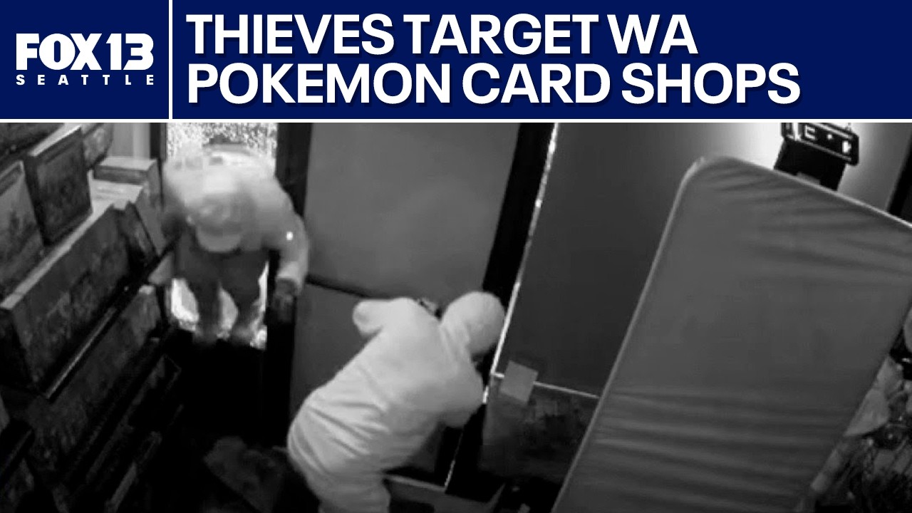 Pokemon card thieves target Pierce County trading card shop | FOX 13 Seattle