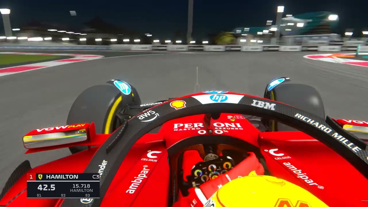 F1 2025 Lewis Hamilton onboard abu Dhabi 