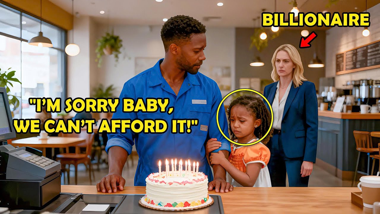 Billionaire Sees a Poor Man Unable to Buy a Cake for His Daughter’s Birthday, She Comes In and…
