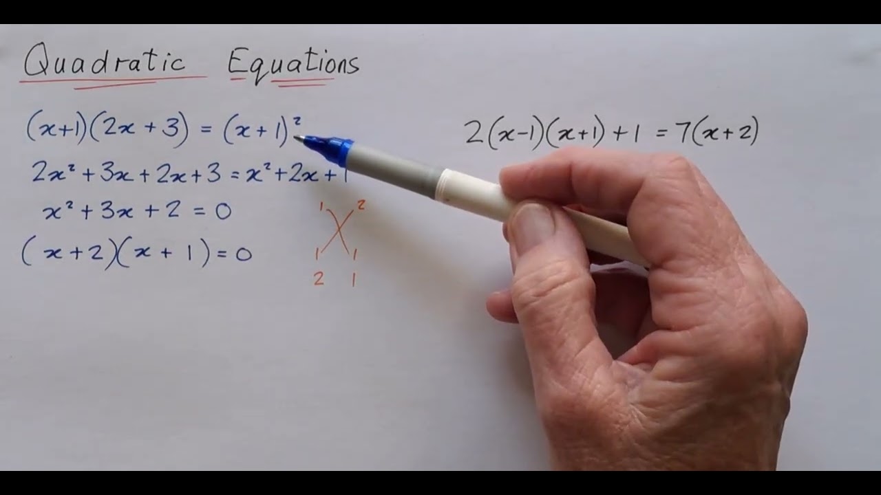 Quadratic equations | Ep 2 | Expanding brackets first