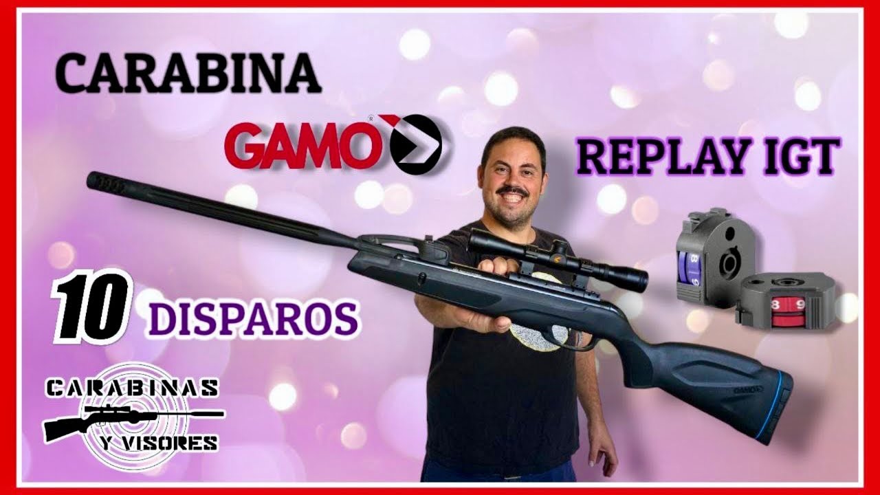 Carabina 10 disparos Gamo Replay IGT #airecomprimido #airgun #airgunshooter #carabinasyvisores #pcp