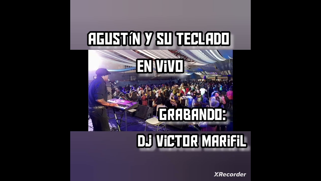 Agustín y su teclado en vivo Lagunita Salada- Grabando Victor Marifil