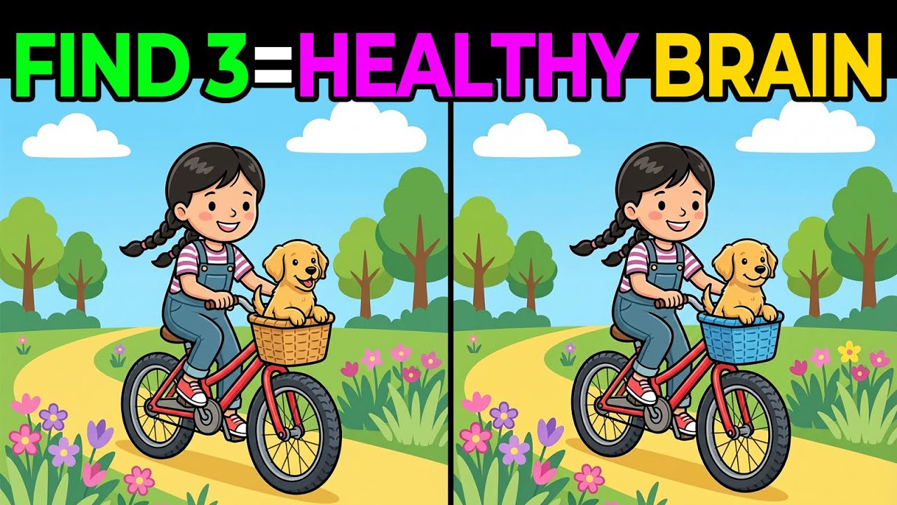 ✨Spot the Difference✨ Only 1% Have a Young Brain!🕵️‍♂️| BRAIN AGE TEST