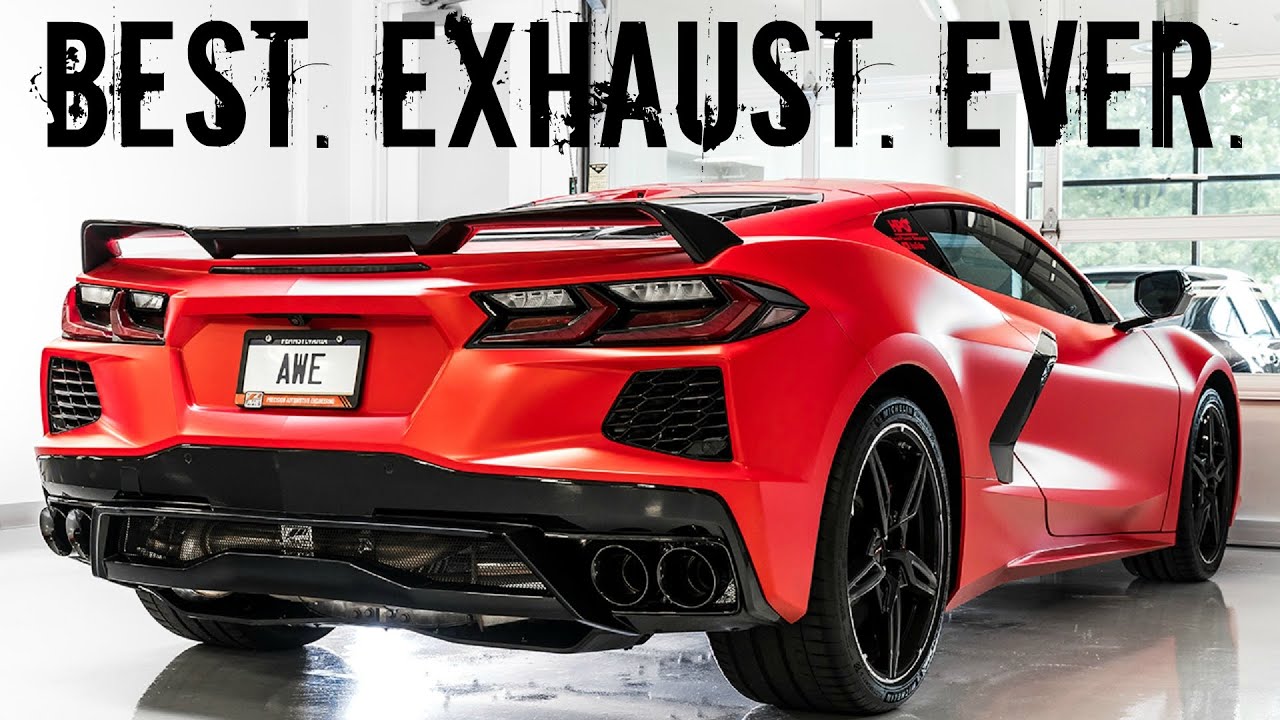 AWE Exhaust Installation on my C8 Corvette! HUGE improvement in sound AND appearance!
