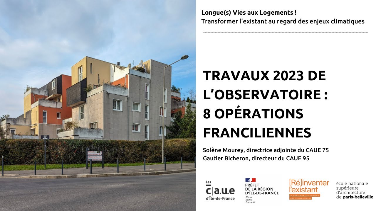 Travaux 2023 de l’Observatoire : 8 opérations franciliennes