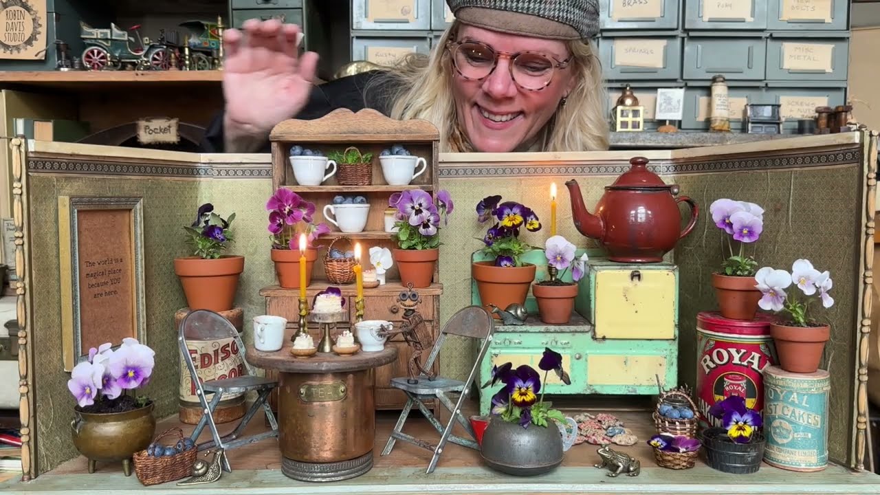 Rest inside a Miniature Kitchen | A Relaxing Floral Tea Party with Pocket