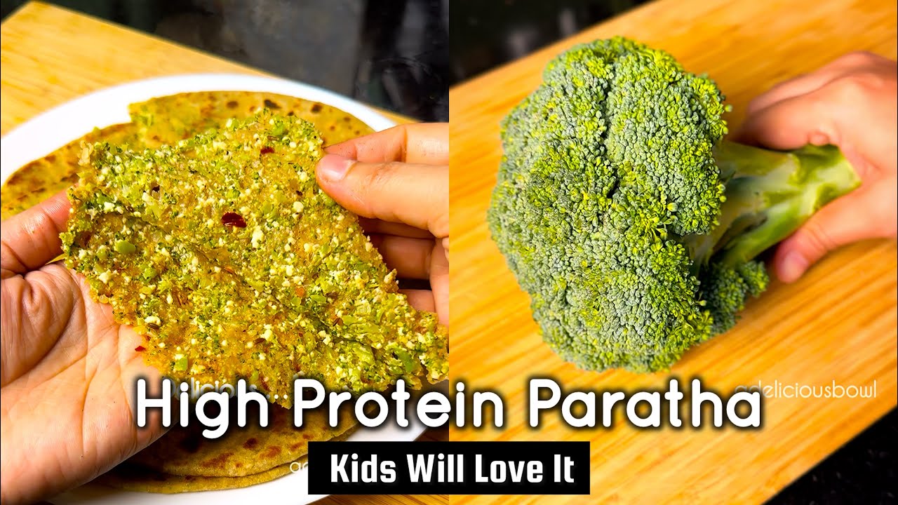 Healthy High Protein Broccoli Paneer Paratha | Winter Breakfast & Kids Tiffin