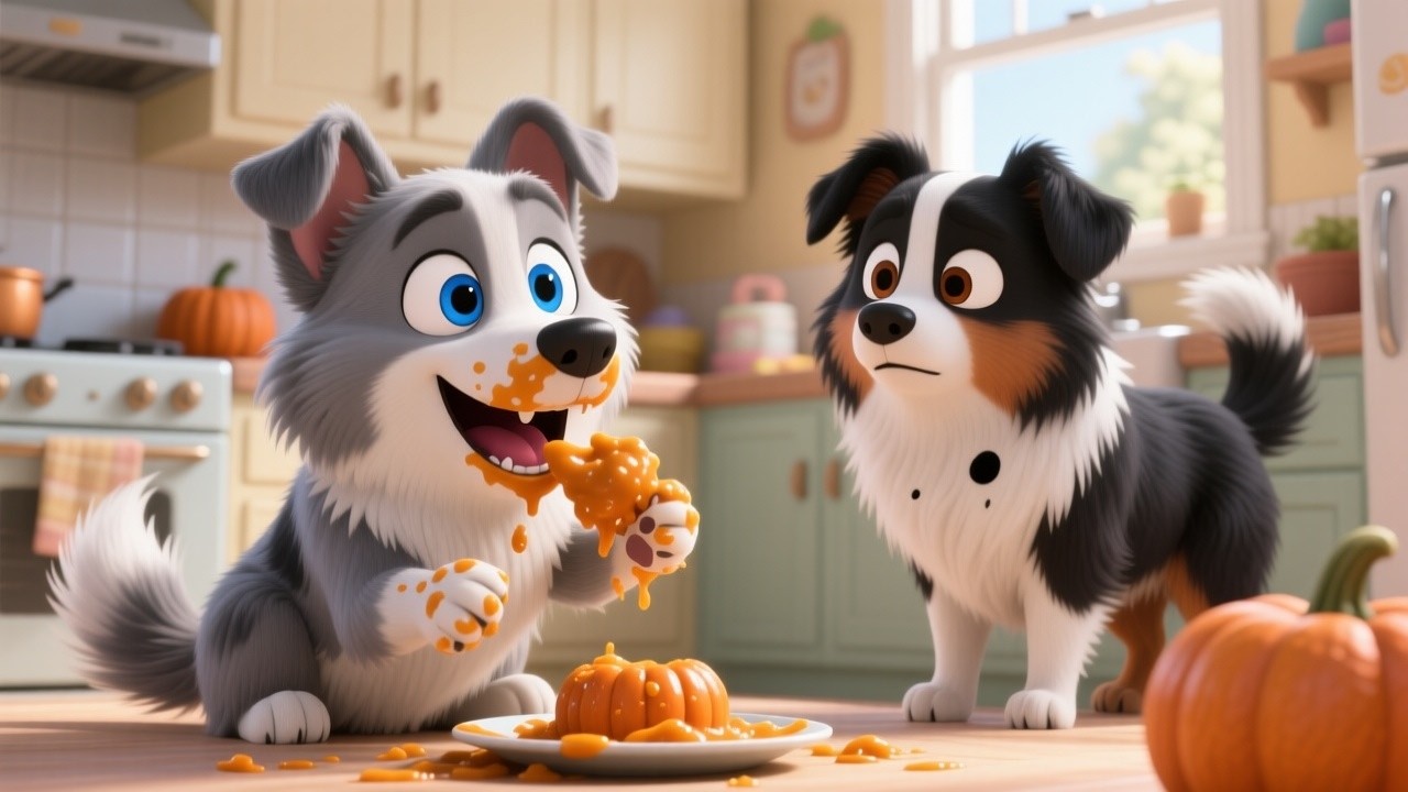 🥣🍌 Maggie au Petit-Déjeuner | Chanson pour Bébés (0–2 ans) | Maggie la Border Collie 🐶🍼