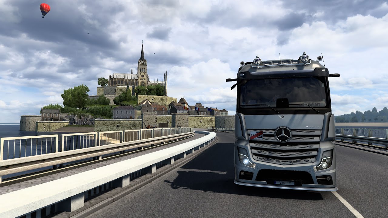 ETS2 1.46 - Promods 2.63, Paris Rebuild 2.3 to Brest (Le Mont Saint Michel) - Silent Trucking
