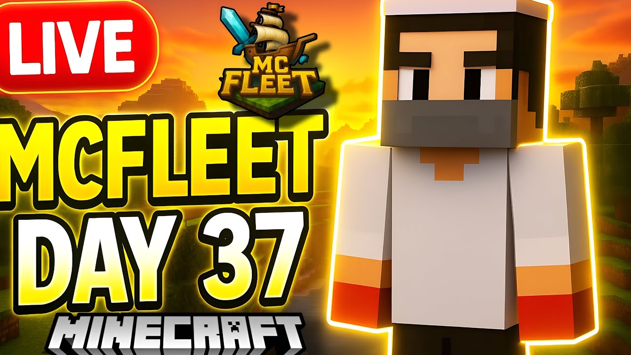 🔴 Minecraft Hindi Live | MCFleet Day 37 Survival | Fun Adventure Stream 