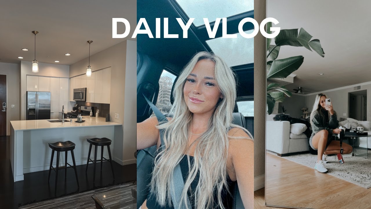 DAY IN MY LIFE: Pilates w/Kenzie, 5 minute makeup routine & looking at another apartment!