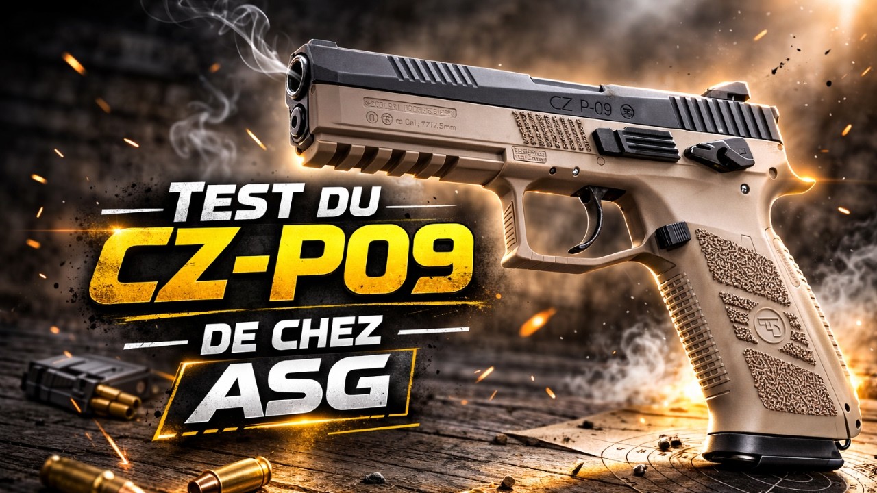 Test du CZ-P09 de chez ASG un airgun blowback pas chère ! (VERSION COURTE)