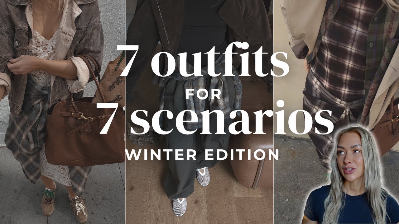 7 outfits for 7 different scenarios winter 2025/2026 edition | planning my daily life uniforms