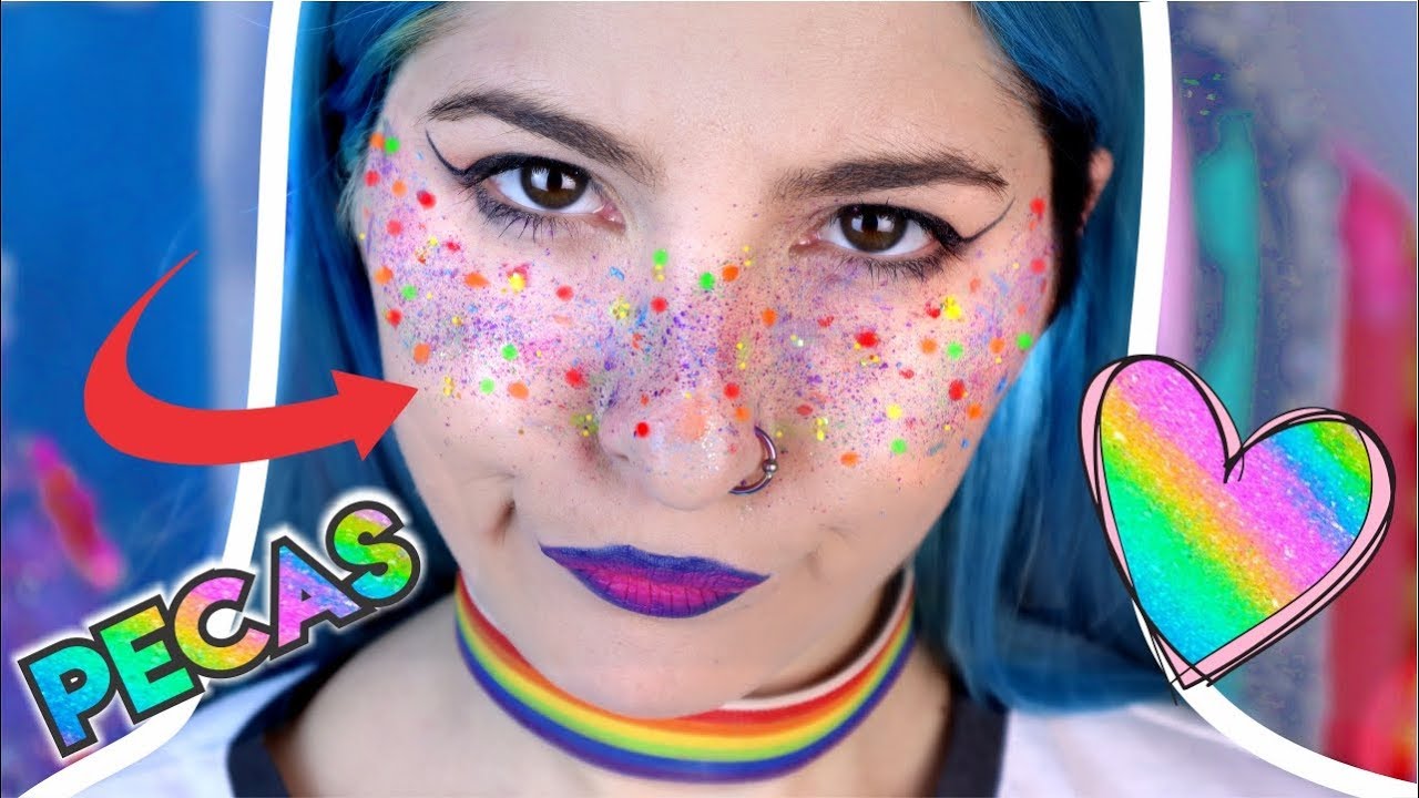 Intente hacerme pecas arco iris y este es el resultado... 🌈 - Ann Look