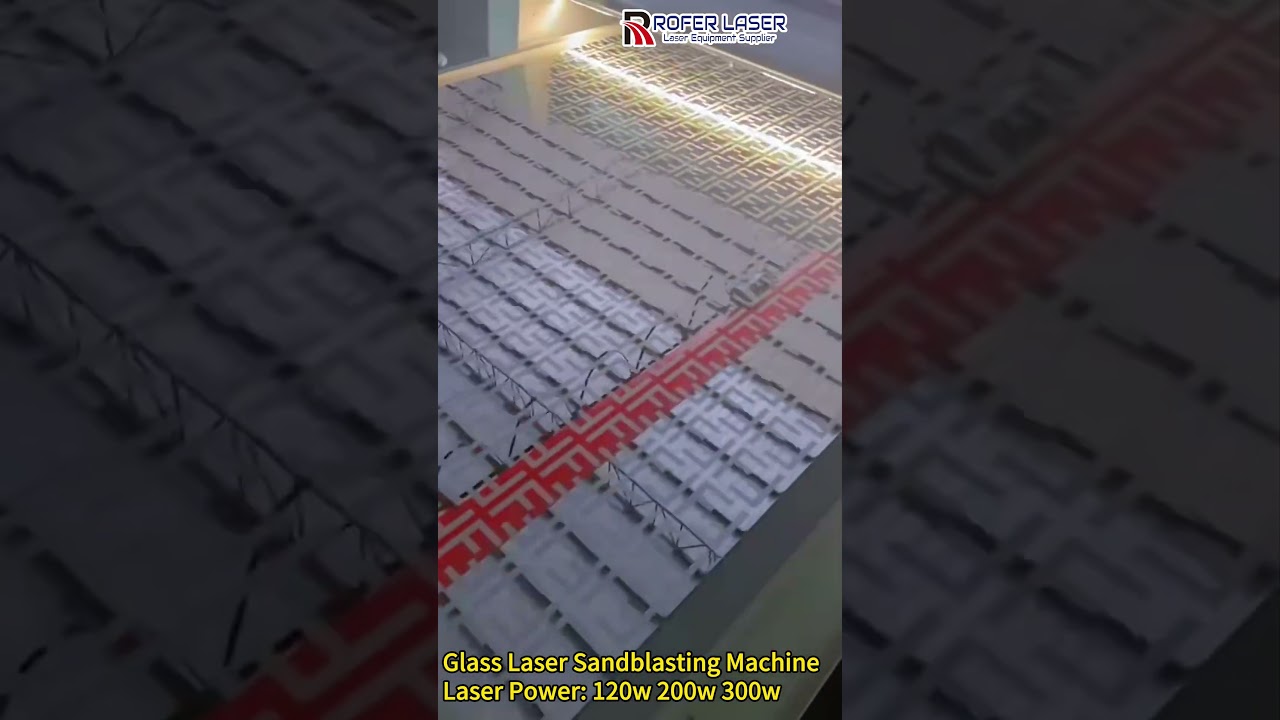 How to Engrave Logos & Patterns on Glass with Laser Sandblasting Machine, glass laser marking