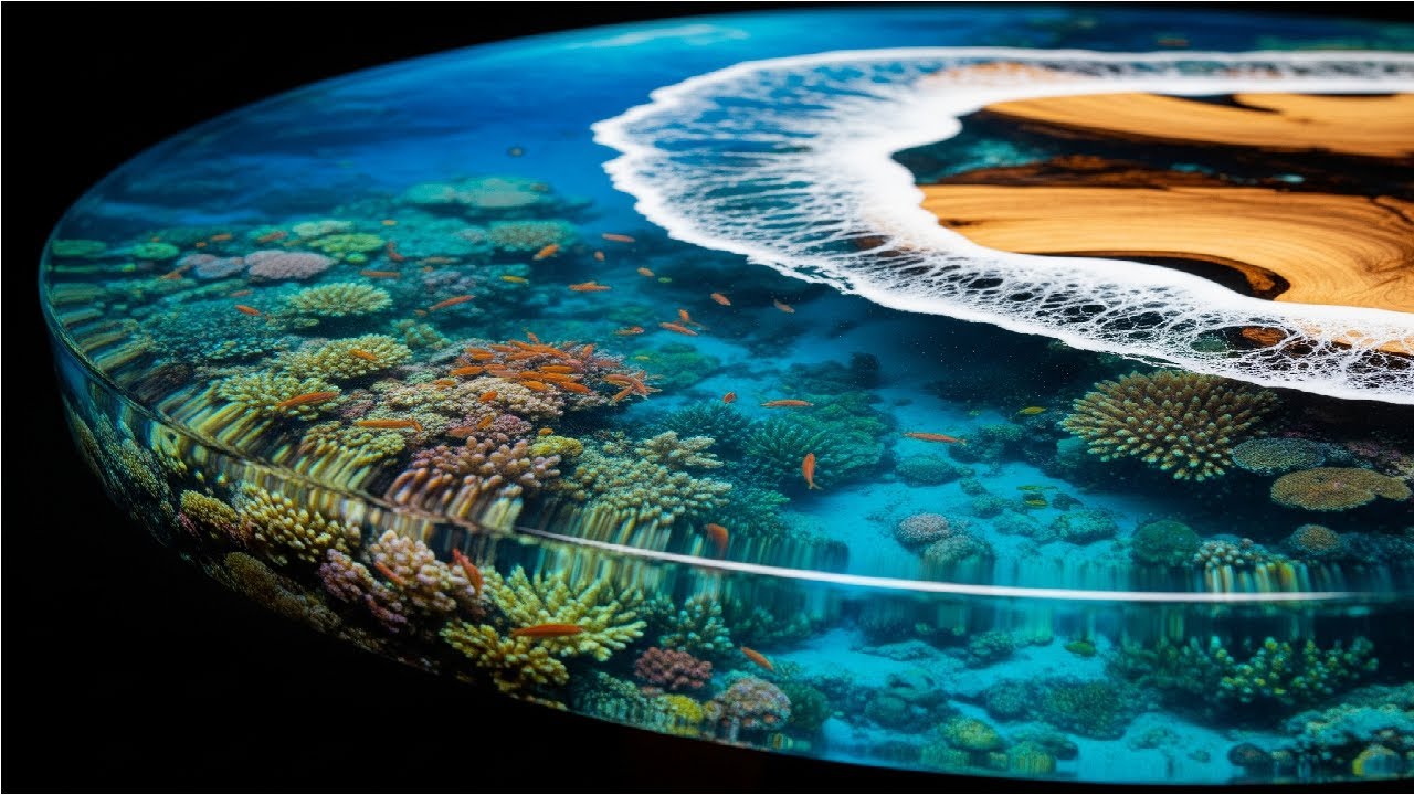 This Ocean World Created With Epoxy Resin