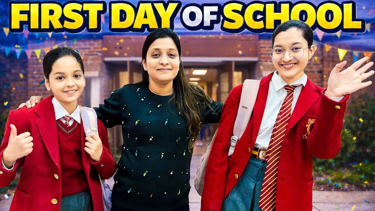 FIRST DAY OF SCHOOL! ❄️🏫 | Winter Vacation Ke Baad Late ? ⏰ | Mummy Ka Reaction 😬 | Jinni & Dhwani