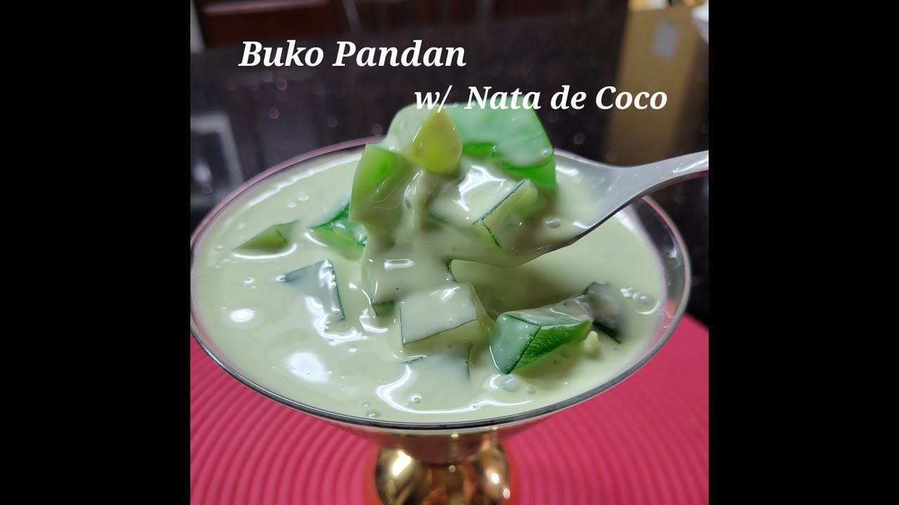 Сливочный и вкусный БУКО ПАНДАН с ната-де-коко.