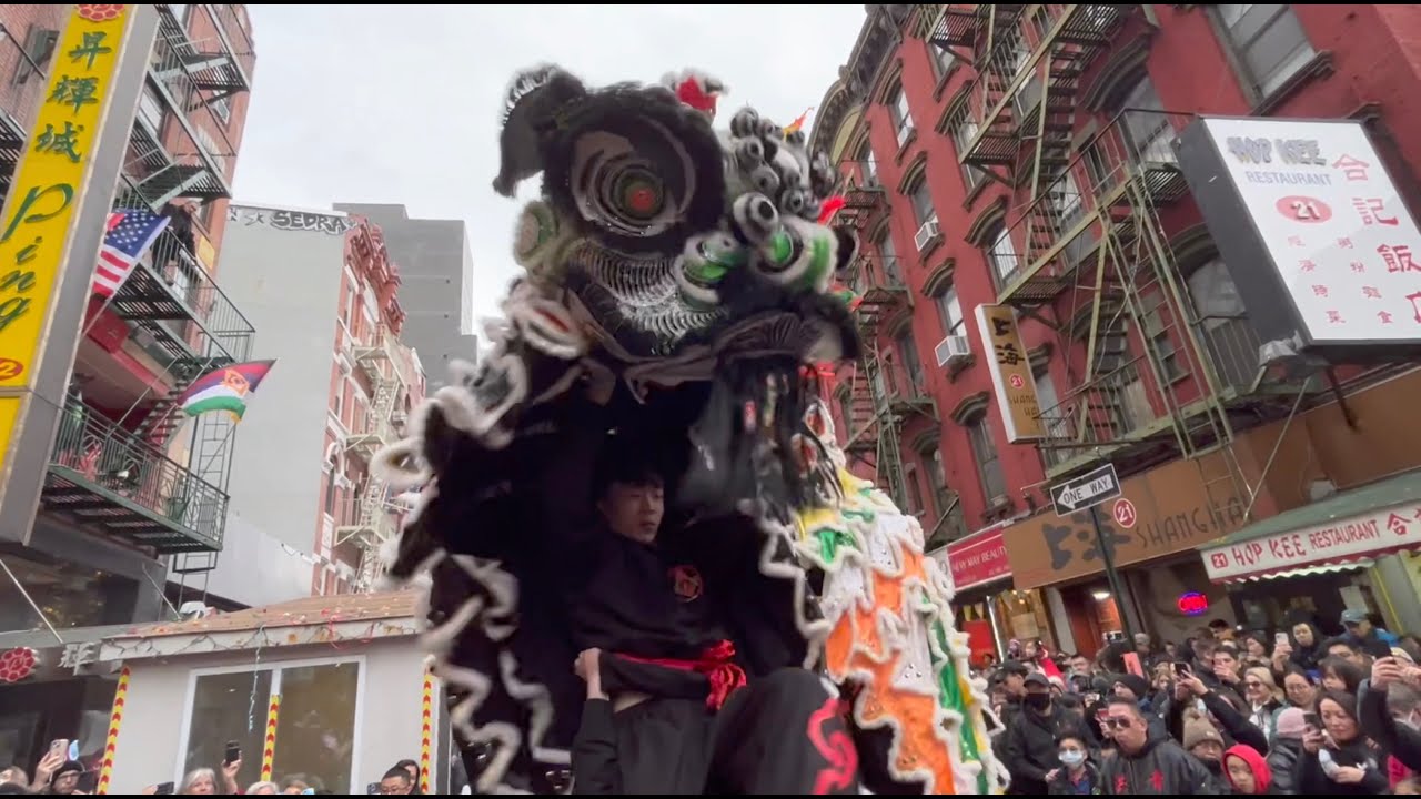 New York Chinese Freemasons- 洪青 Hung Ching- NYCFMAC @MasonicLodge 2023 Chinese New Year Lion Dance