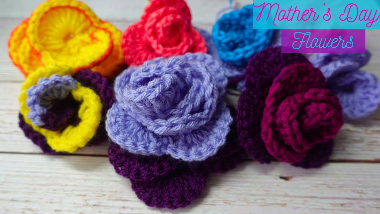 CROCHET Mother's Day Gift Ideas (Take 2) | How to Crochet Flowers for Beginners