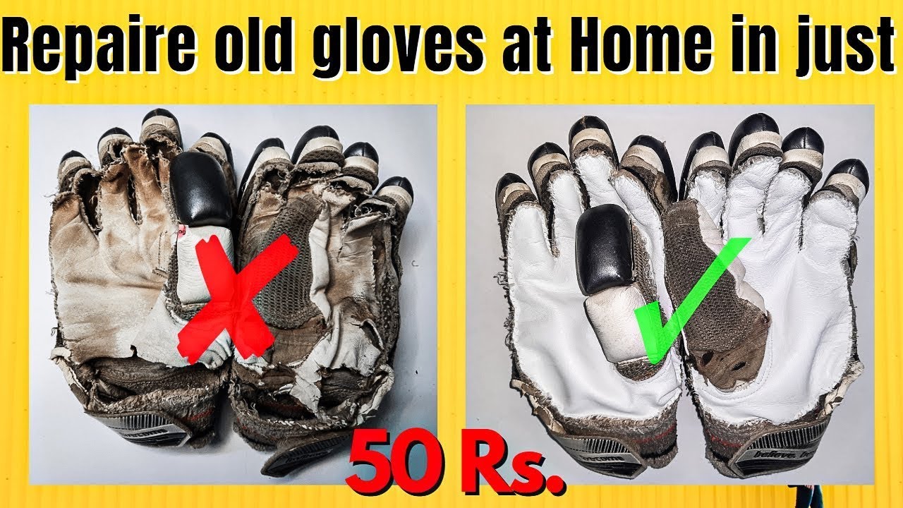 How to Repair Batting Gloves at Home | Simple and Easy full process