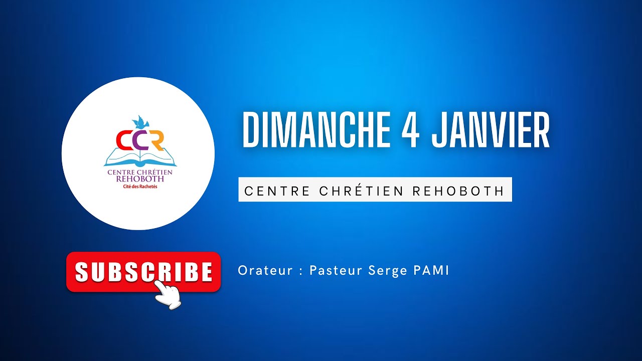 DIMANCHE 04.01.2026 | Centre Chrétien Rehoboth - Genève