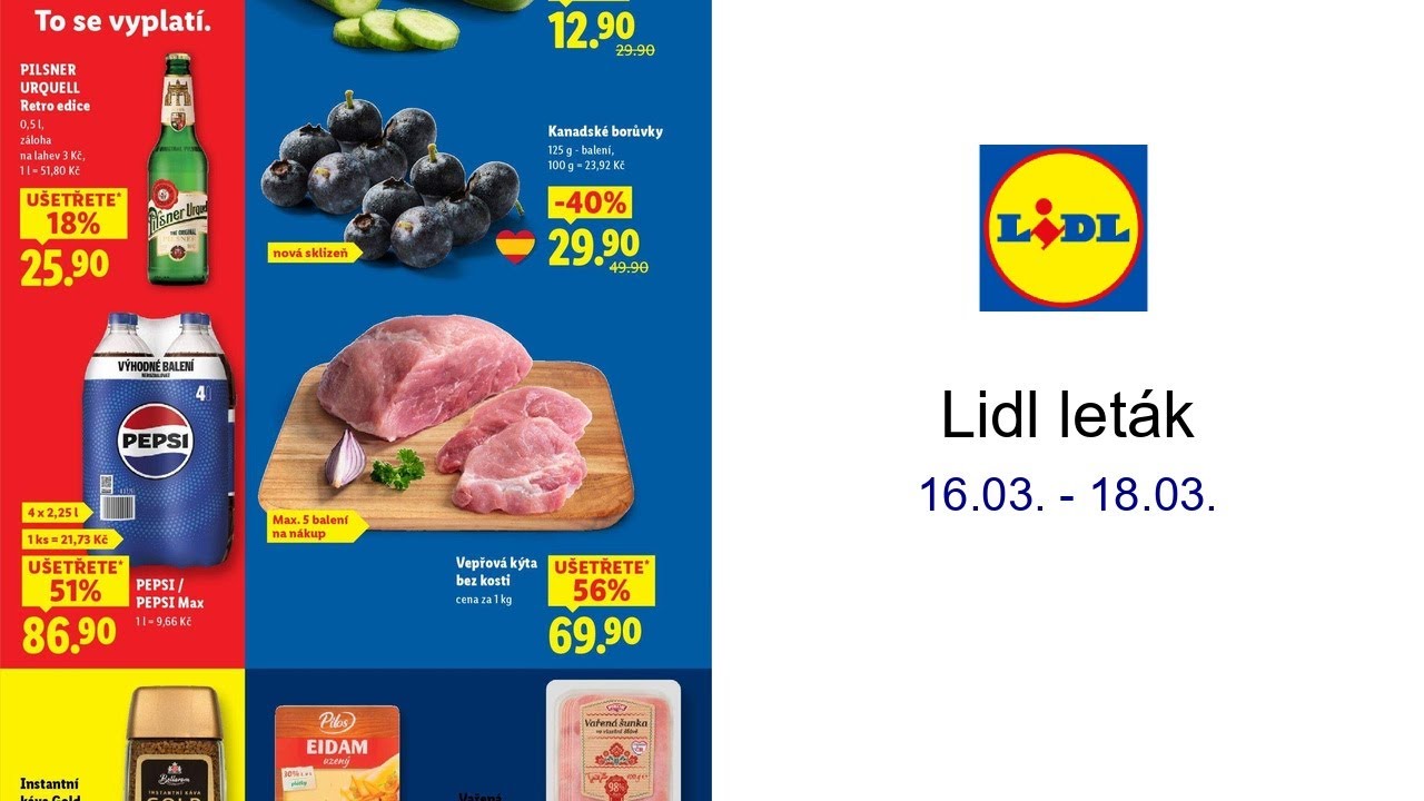 Lidl leták 16.03. - 18.03.
