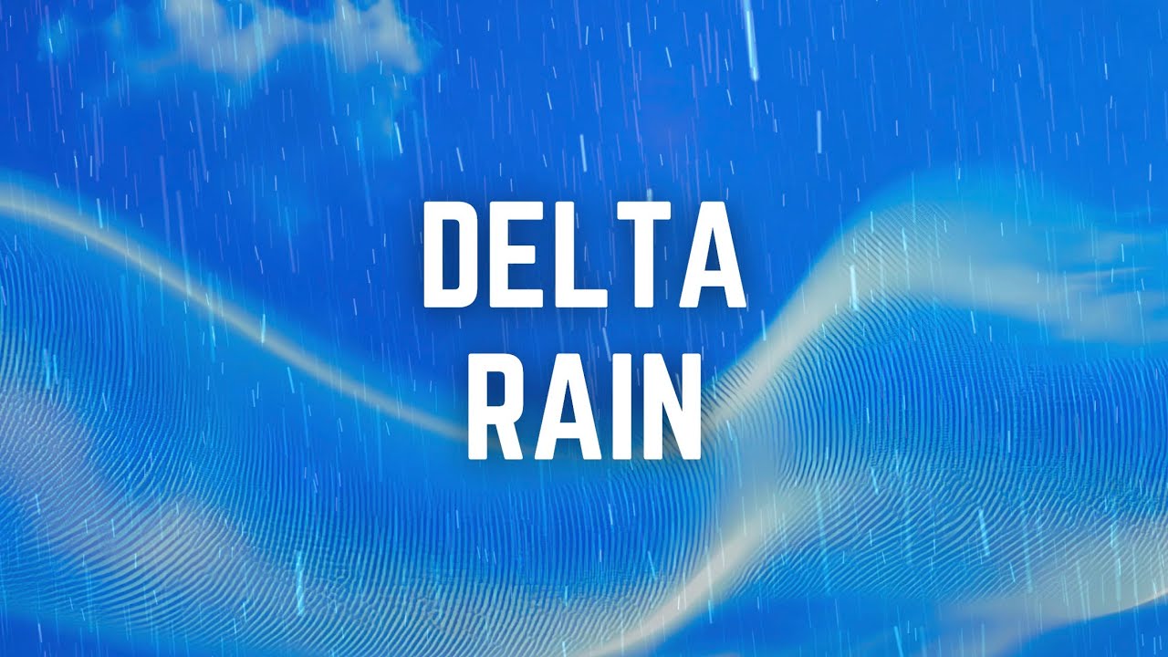 BINAURAL DELTA RAIN | 12 Hrs | Black Screen | No Midway Ads | Relax/ Sleep/ Stop Anxiety/ Focus