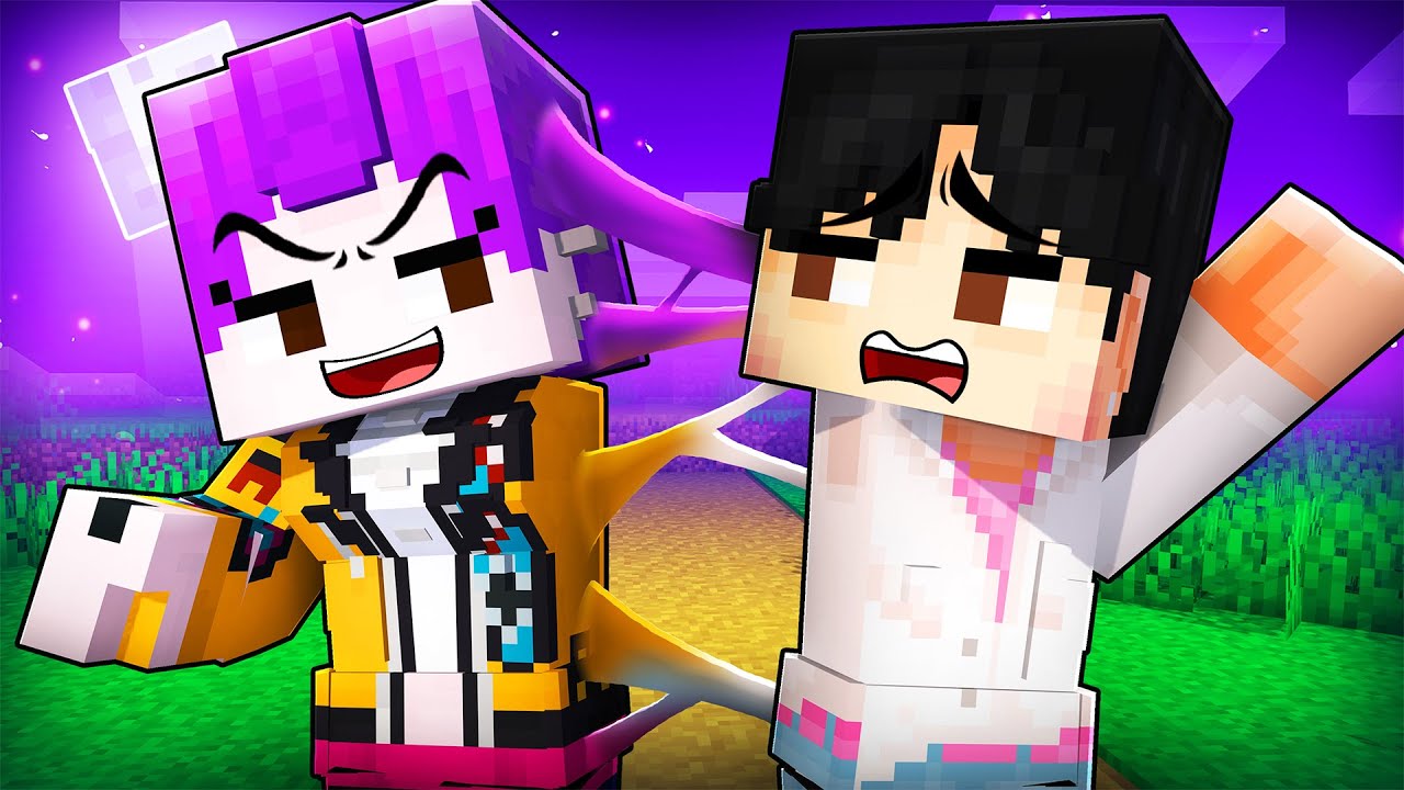 Rumi and Jinu STUCK TOGETHER in Minecraft!