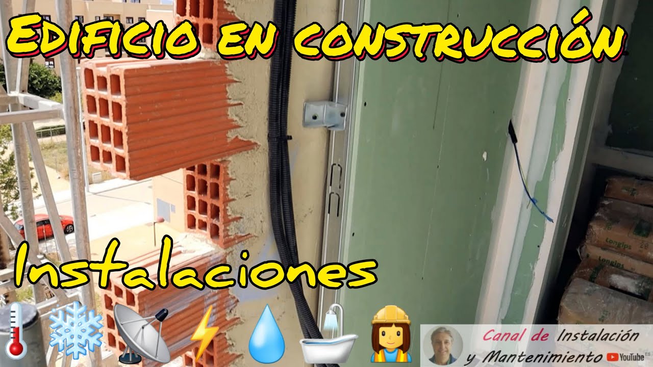 🏤💧⚡📡Instalaciones de edificio en construcción. Electricidad, agua, extracción, aire ac.🚀Muy rápido🤷.