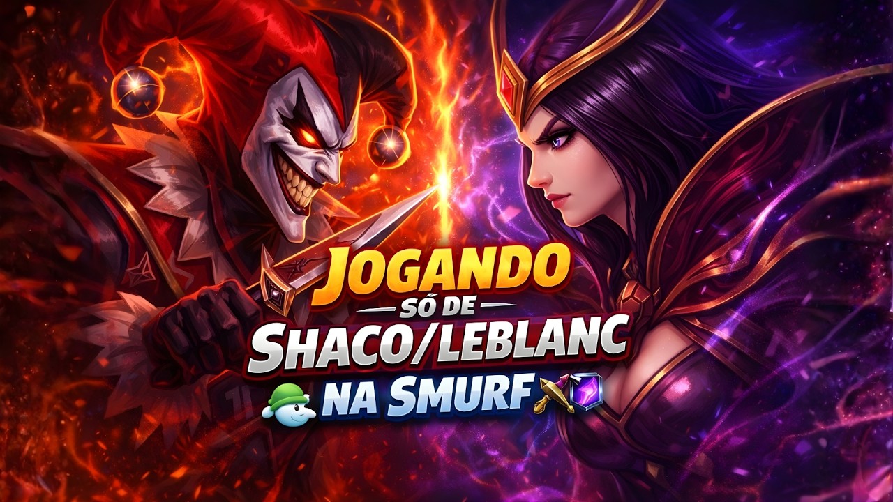 APRENDENDO A JOGAR DE SHACO/LEBLANC NA SMURF -  | #5