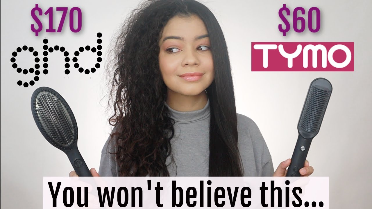 GHD GLIDE VS TYMO RING ON CURLY HAIR - HONEST REVIEW