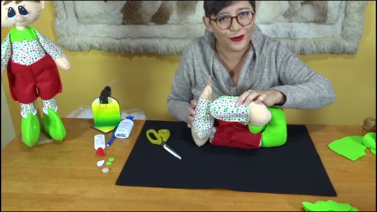Duende Navideño. Yasna Pino. Casa Puchinni. Incluye moldes.