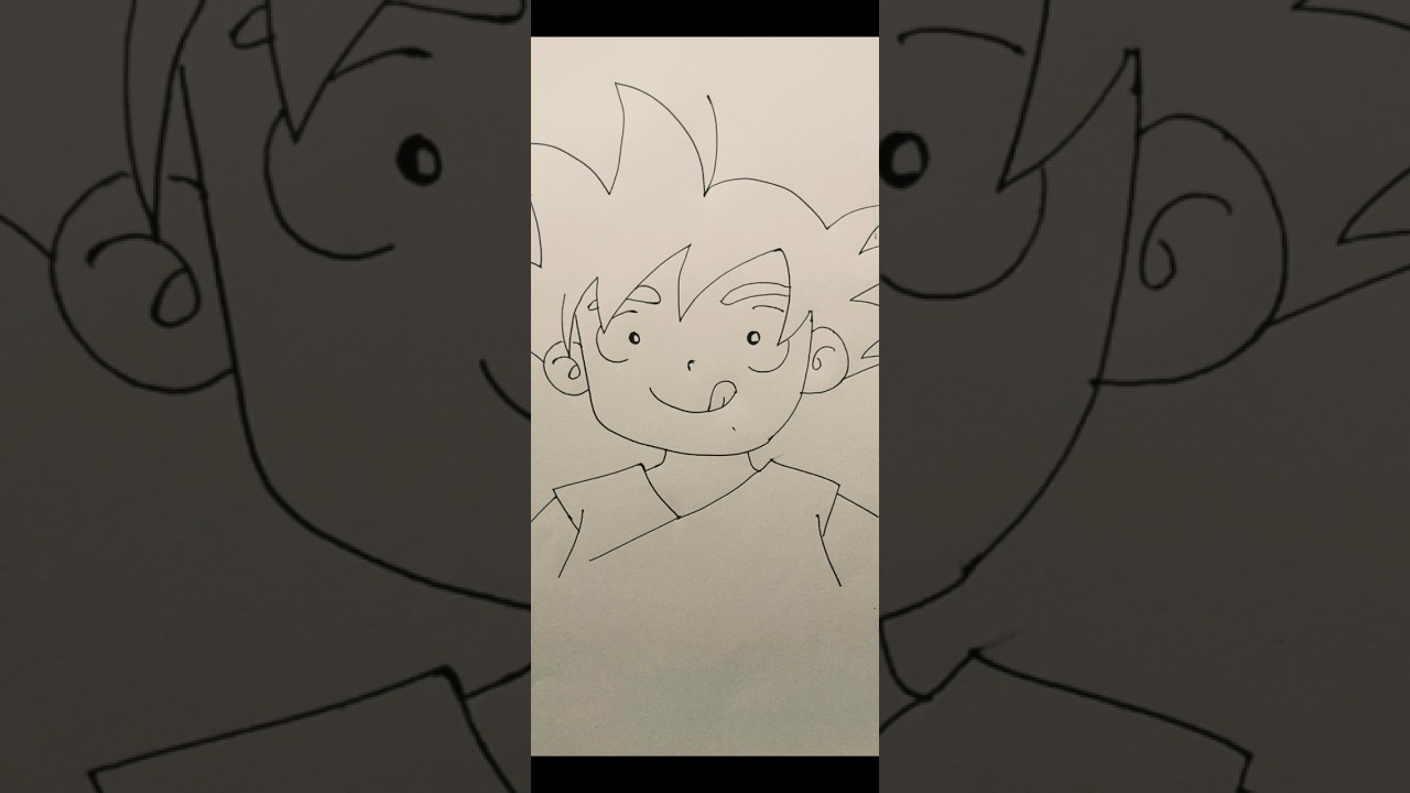 This goku drawing went wrong..........or right? 