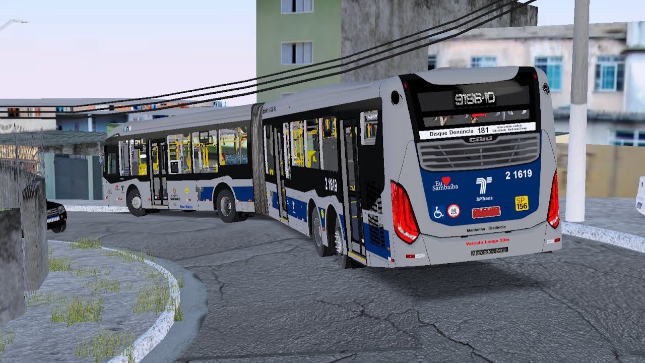 Gameplay PBS - Rodando com Articulado em Linha de Convencional, Mapa CCS Linha 9166