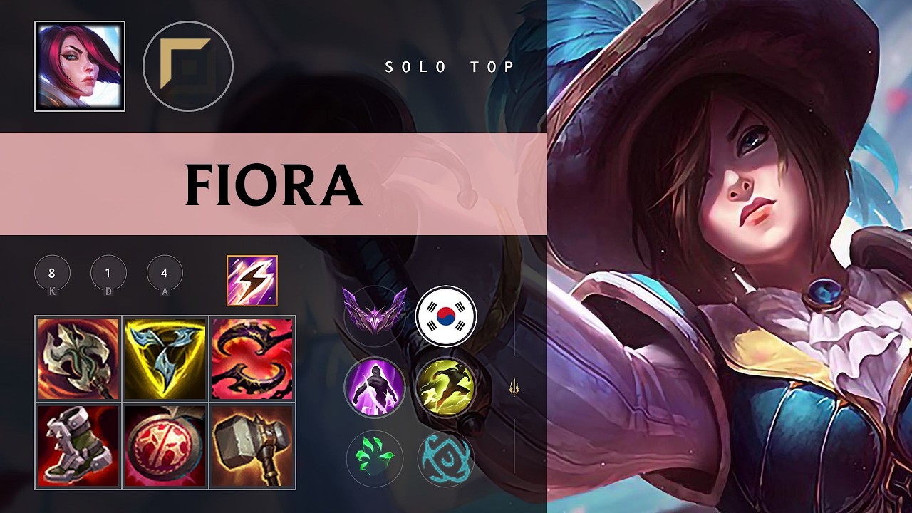 Fiora Top vs Jax - KR Master Patch 26.10