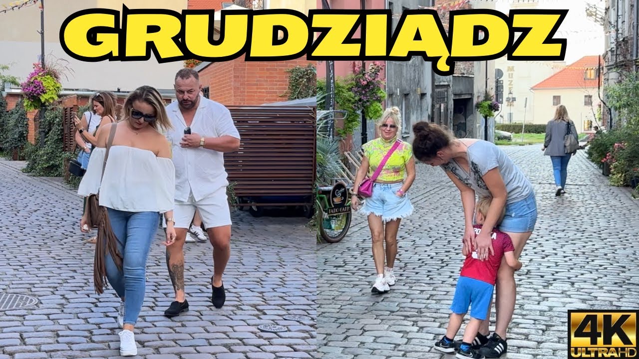 Grudziądz 2025 – Spacer z Kamerą po Mieście (4K 60fps)