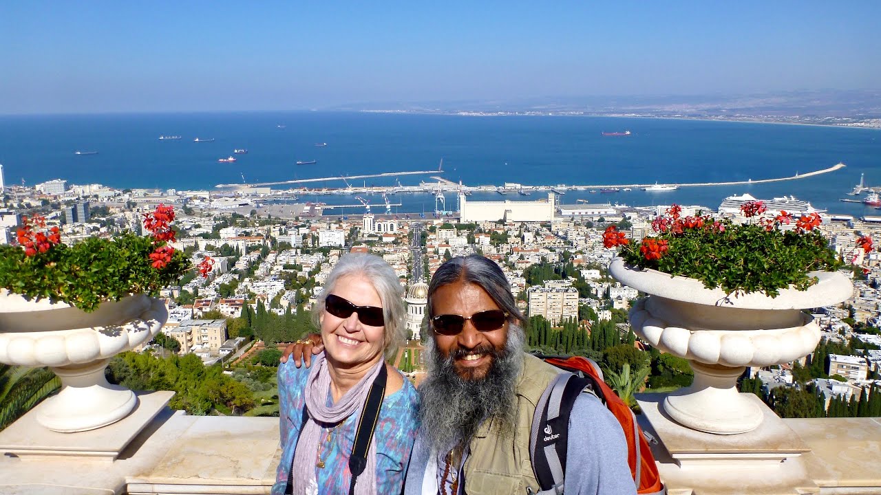 Yogi Sivadas visiting Jerusalem and Haifa in Israel