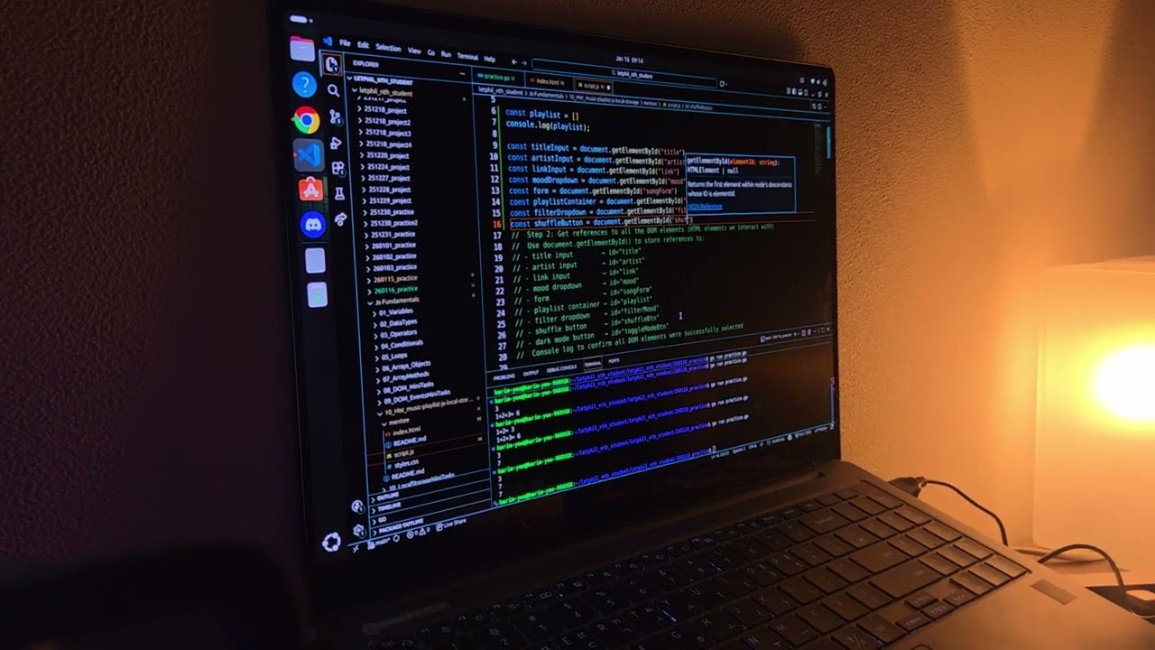 [2026.01.16 Morning] Doing extra Vanilla JS assignment (feat. Letphil)